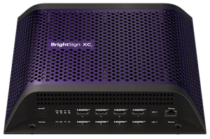 Player Digital Signage Brightsign XC5 su sfondo trasparente